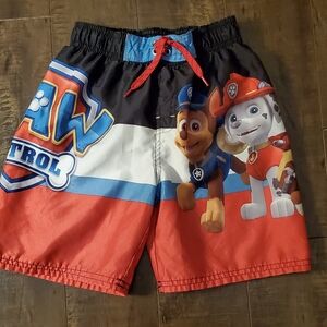 Paw Patrol Kids Red Swim Shorts Nickelodeon